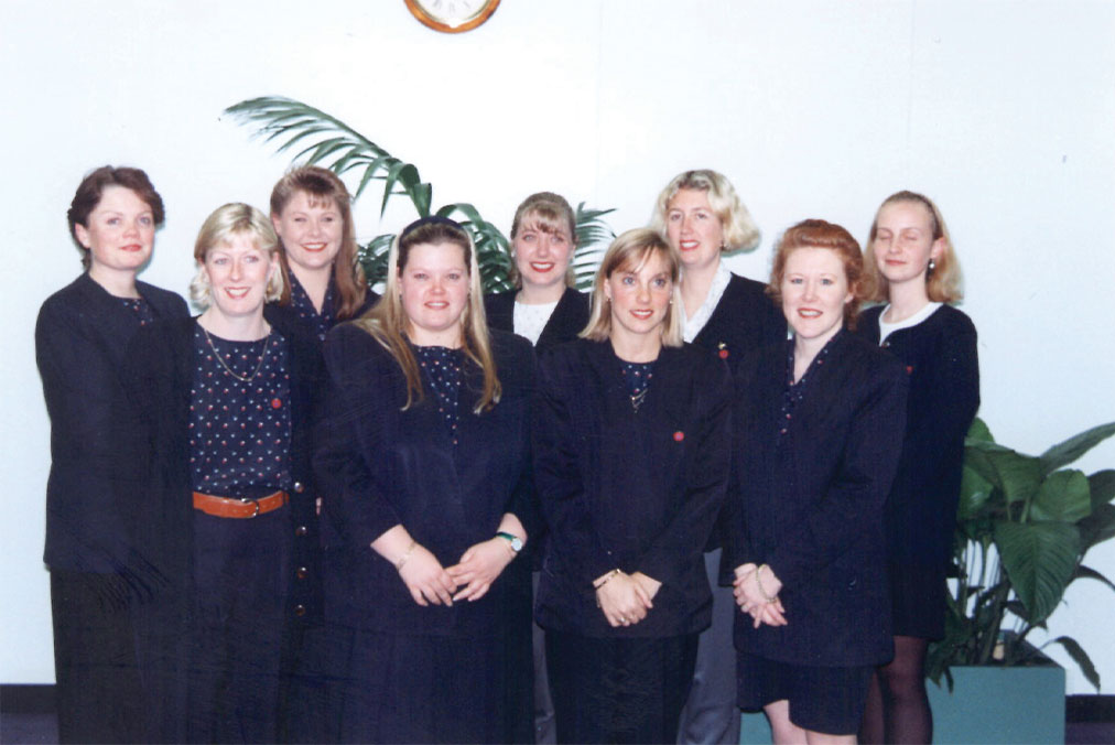 Apple Travel staff mid-1990s